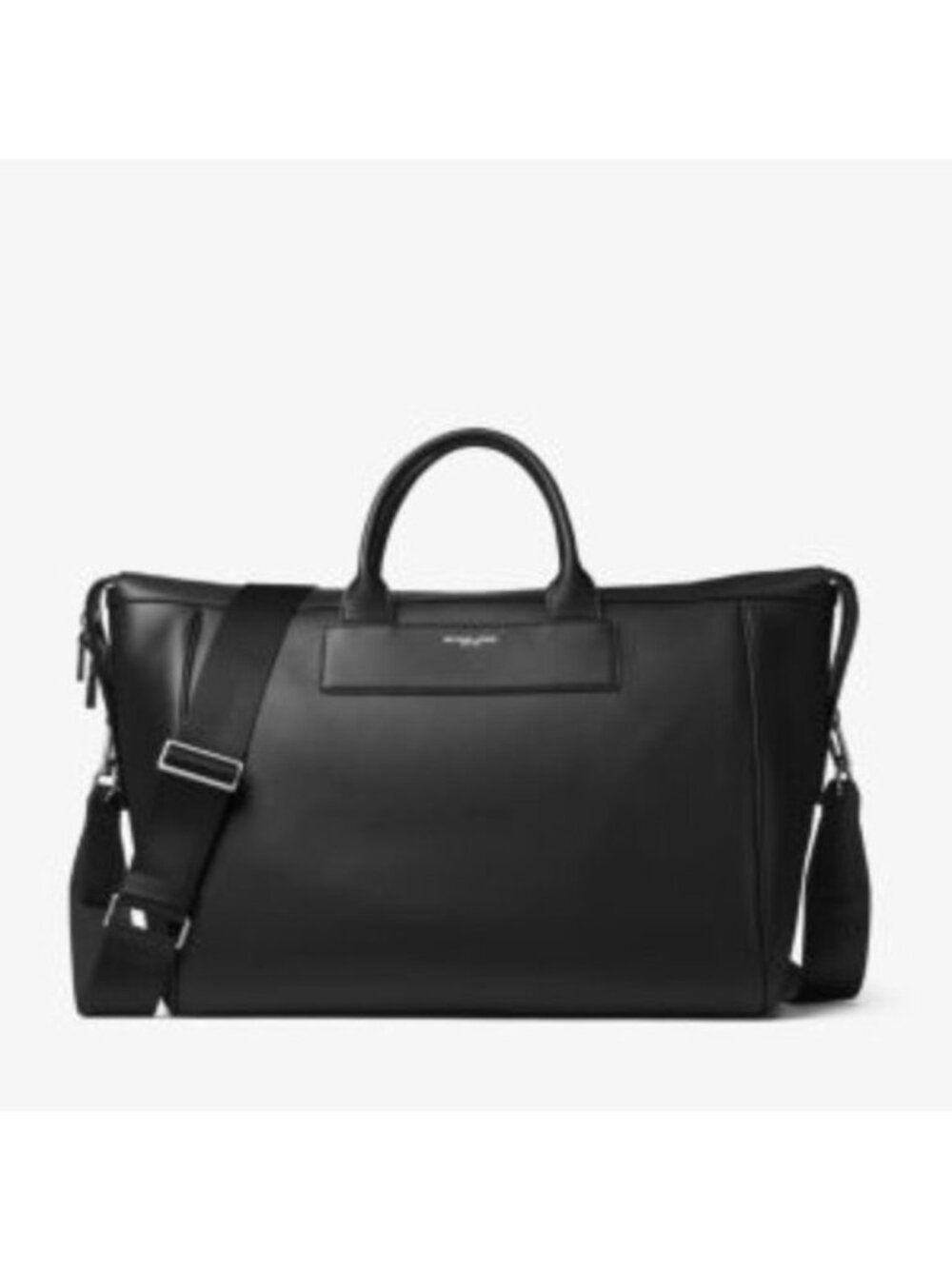 Michael Kors Mens Henry Leather Duffle Bag Weekender Travel Overnight Bag - Picture 1 of 11